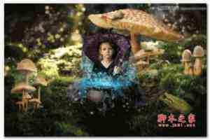 PS合成 魔幻森林中的小公主 教程