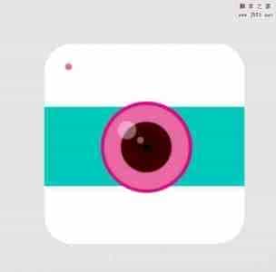 ps怎么设计简洁的美颜相机app图标?
