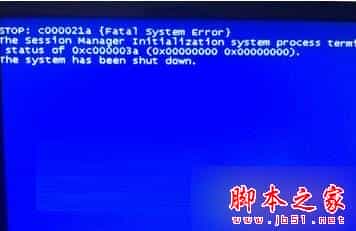 Win7系统开机蓝屏提示STOP:c000021a Fatal System Error错误代码的解决方法