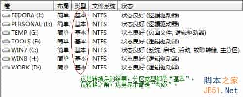 windows系统中将动态磁盘转换为基本磁盘的方法