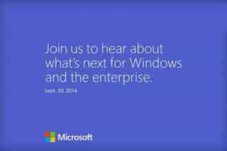 微软宣布9月30日在旧金山召开Windows9发布会 已发邀请函