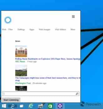 Win10预览版语音助手Cortana小娜最新测试