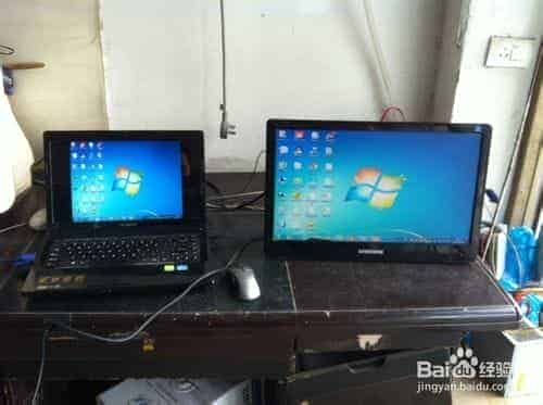 win7统笔记本双显示器共用一个画面的教程