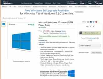 最低745元  U盘版Windows 10提前上架