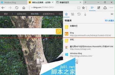 win10正式版Edge浏览器收藏夹在哪里？