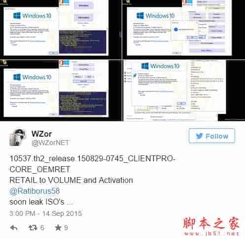 Win10 Build 10537镜像泄露 带来用户界面的调整