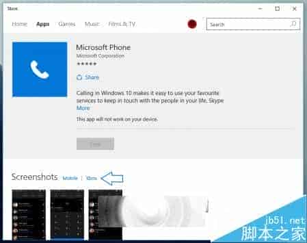 win10 Build 10558预览版《微软电话》应用曝光  内附下载