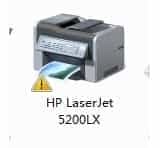 WIN7系统用自带的驱动安装hp5200LX打印机？