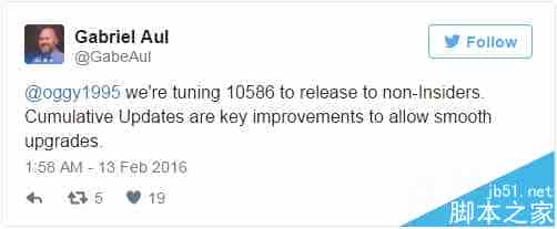 Win10 Mobile 10586正式版即将向Insider用户推送