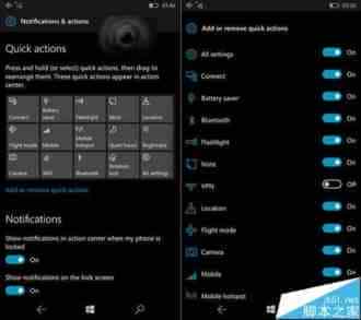 Win10 Mobile一周年更新最新功能曝光 新增快速操作按钮拖拽移动