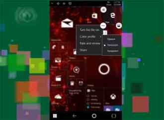 Win10 Mobile预览版14328中右滑开始屏幕/爆裂磁贴/分屏模式体验