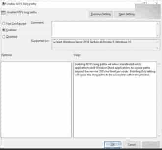Win10一周年更新预览版14352如何取消260个字符的路径长度限制?