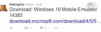 Win10 Mobile预览版14383模拟器下载泄露 推送在即