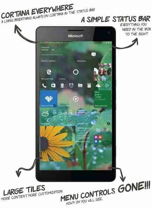 Win10 Mobile RS2概念设计新鲜出炉 任务栏亮眼