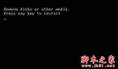 Win7系统开机黑屏提示Remove disks or other media的原因及解决方法