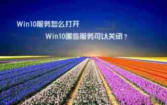 Win10服务怎么打开?Win10哪些服务可以关闭