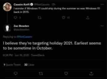 Windows 11稳定版怎么时候发布? 十月之前不会发布