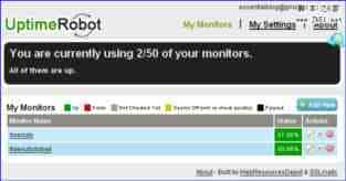 Uptime Robot 自动检测网站是否宕机的免费工具