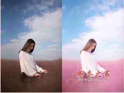 ps后期如何把灰蒙蒙的粉黛乱子草调成清新的仙女粉？