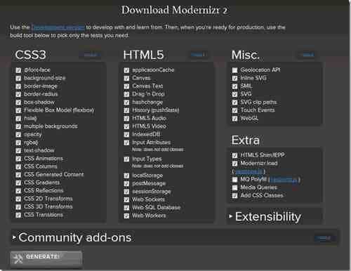 检测浏览器对HTML5和CSS3支持度的方法