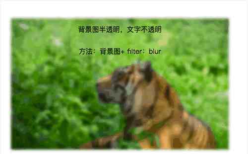 CSS实现背景图片透明而文字不透明效果的两种方法