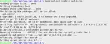 在Ubuntu系统中使用APT-mirror本地软件仓库的教程