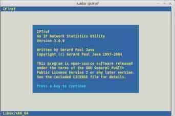 在Linux系统中使用iptraf进行网络监控