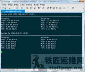 Linux系统下查看网卡实时流量软件Nload安装使用方法