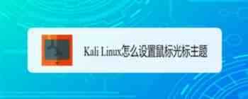 Kali Linux鼠标光主题怎么修改? 修改鼠标光标主题的技巧